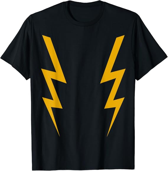 Awesome Trendy Lightning Bolts TShirt Amazon.co.uk Fashion